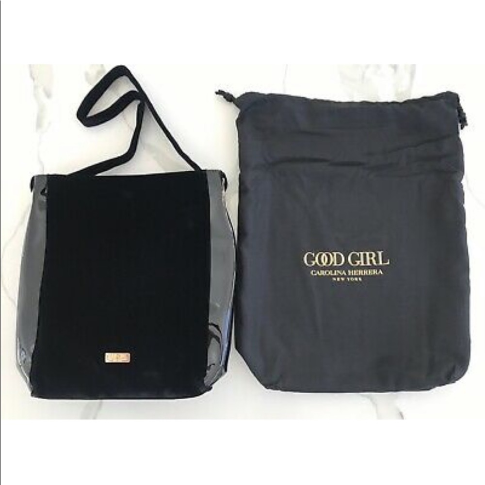 CAROLINA HERRERA Good Girl black patent tote bag